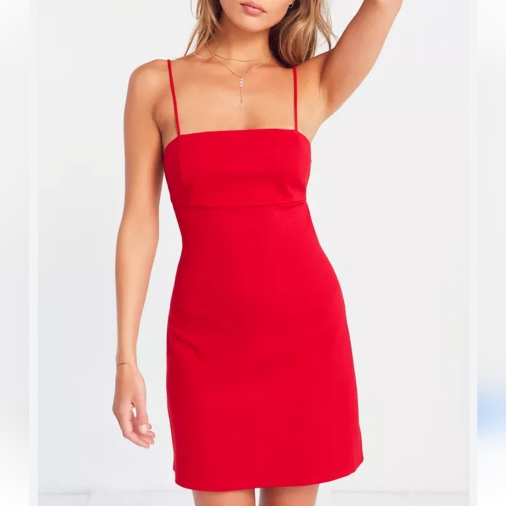 Urban Outfitters true red empire waist mini dress size M like new condition
